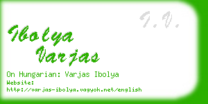 ibolya varjas business card
